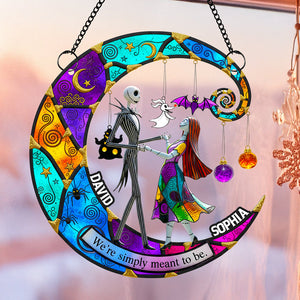 Moonlight Love Suncatcher Ornament Personalized Gifts For Couple 04OHDT050825 - Ornament - GoDuckee