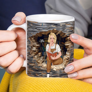 Personalized Gifts For Book Lovers Coffee Mug Reading Girl - Coffee Mugs - GoDuckee