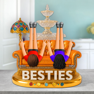 Besties Acrylic Plaque - Personalized Gifts For Best Friends 03napu210525 - Shaped Plaques - GoDuckee