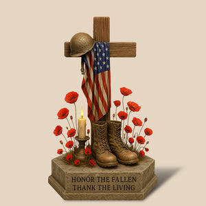 Memorial Day Acrylic Plaque Personalized Gifts For Veteran 03QHQN170525 - Shaped Plaques - GoDuckee