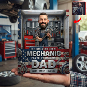 Amazing Mechanic Dad Acrylic Plaque - Custom Photo Gifts For Dads 04paqn260326 - Shaped Plaques - GoDuckee