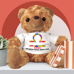 Personalized Gifts For Kids Autism Zodiac Sign Bear With Shirt 04ohqn190225 - Bear - GoDuckee