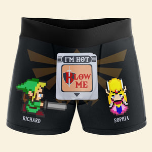 Personalized Gifts For Men Boxer Briefs Blow Me, Hot Game Cartridge GR-NK-01qhqn080124 - Boxer Briefs - GoDuckee