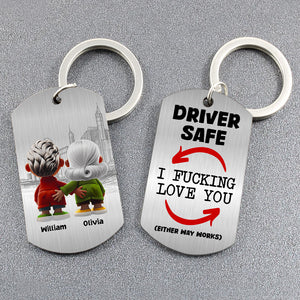 Personalized Gifts For Couple Keychain Funny Couple 03OHDT301224 - Keychains - GoDuckee