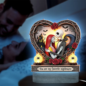 Spooky Night LED Light - Personalized Gifts For Couple 01qhqn230525 - Led Night Light - GoDuckee