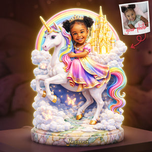 Little Princess Acrylic Light Box - Custom Photo Gifts For Kid Girl 03pgta240326 - Light Box - GoDuckee