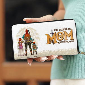 Personalized Gifts For Mom Twill Faux Leather Wallet The Legend Of Mom 03HUDT280325HG - Leather Wallet - GoDuckee