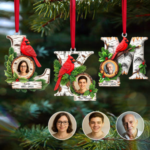 Memorial Cardinal Ornament With Initials - Personalized Christmas Gift For Loved Ones 02HUMG150925 - Ornament - GoDuckee