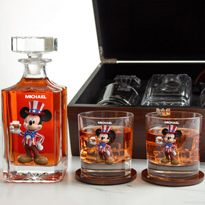 Independence Day Whiskey Decanter Set Personalized Gifts 05OHTN110625 - Whiskey Bottle - GoDuckee