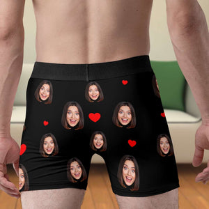 Personalized Custom Photo Funny Gifts For Him Men's Boxers 02TOLU211224 - Boxer Briefs - GoDuckee