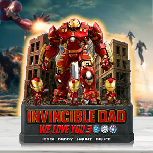 Epic Hero Dad Acrylic Plaque - Personalized Gifts For Dad 03HULU210525 - Shaped Plaques - GoDuckee