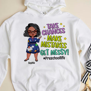 Take Chances Make Mistakes Get Messy Personalized Shirt 05HUTN0208023HH - Shirts - GoDuckee