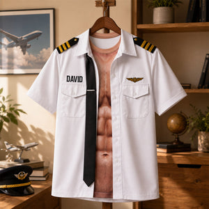 No Gym, Just Pilot Shirt - Personalized Gifts 01hudh170726 - AOP Products - GoDuckee