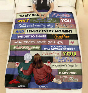You May Be A Woman But You Will Always Be My Baby Girl-Personalized Blanket-02nalh301122tm - Blanket - GoDuckee