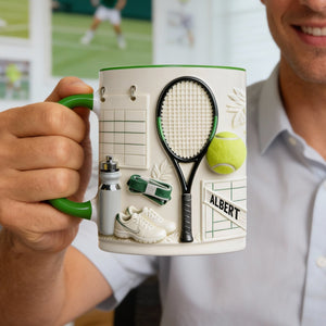 Match Day Tennis Coffee Mug - Personalized Gift For Tennis Players 05HYQN050126 - Coffee Mug - GoDuckee
