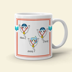 We Used To Swim In Your Balls Personalized Coffee Mug Gift For Dad - Coffee Mug - GoDuckee
