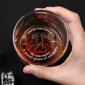 Personalized Gifts For Couple Engraved Whiskey Glass 01HUMH110624 - Drinkware - GoDuckee