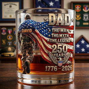 The Patriot Legend Glass Mug - Personalized Gifts For Dad 05HUTN190526-Homacus