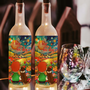 Personalized Gifts For Dog Lovers Bottle Lamp, A Bond Can't Be Broken 04KALU170225HG - Bottle Lamp - GoDuckee