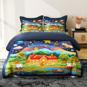 Personalized Gifts For Kids Hamster Quilt Bed Set 05katn220125 - Blanket - GoDuckee
