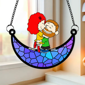 Personalized Gifts For Couple Suncatcher Ornament 05ACDT200125HG - Ornament - GoDuckee