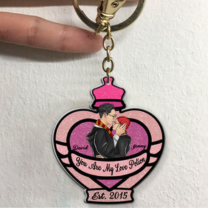 Couple 04topo240823tm, Personalized Keychain - Keychains - GoDuckee