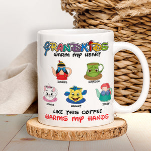 Personalized Gift For Mom Coffee Mug Kids With Warm Heart 02OHLU100125 - Coffee Mug - GoDuckee