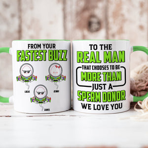 Funny Sperm Dad Accent Mug - Personalized Gifts For Dad 02PJTN190525 - Coffee Mug - GoDuckee