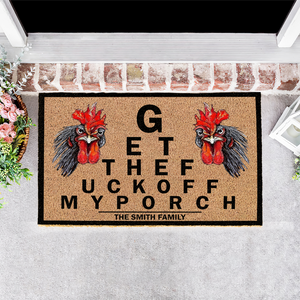 Personalized Funny Attitude Animal Doormat Collection, Get Off My Property 01qhpu241224 - Doormat - GoDuckee