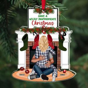 Couple Personalized Ornament, Have A Wildly Inappropriate, Funny Christmas Gift Idea For Couple 04QHPU021123HH - Ornament - GoDuckee