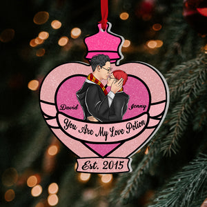 Romantic Couple, Personalized Ornament, Couple Gifts, Gifts For Him, Gifts For Her, 02topo210823tm - Ornament - GoDuckee