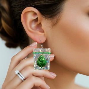 Smoking Lovers Funny Personalized Earrings 05totn130625 - Earrings - GoDuckee