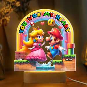 Cute Game Couple Led Light - Personalized Gifts For Couple 03hupu150425 - Led Night Light - GoDuckee