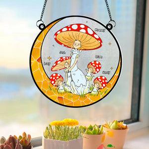 Personalized Gifts For Mom Suncatcher Window Hanging Ornament Mother's Day - Ornaments - GoDuckee
