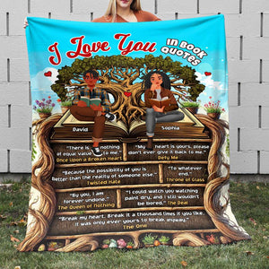 Personalized Gifts For Couple Book Lover Blanket 04TODT040125HG - Blanket - GoDuckee