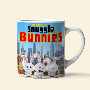 Personalized Gifts For Mom Coffee Mug 05tgqn190225 Mom's Snuggle Bunny, Easter Gifts - Coffee Mug - GoDuckee