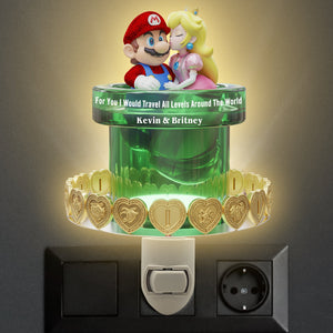 Gamer Couples Acrylic Night Light Personalized Gift For Couple 03TGDT160625 - Night Light - GoDuckee