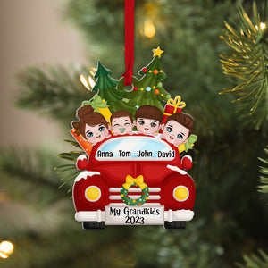 Personalized Grandkids Ornament, Gift For Grandparents - Ornament - GoDuckee