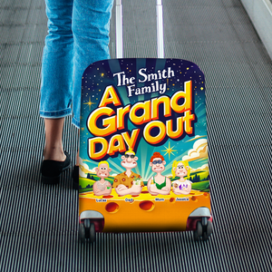 Personalized Gifts For Family Luggage Cover, A Grand Day Out 01tgpu200125pa - Luggage Covers - GoDuckee