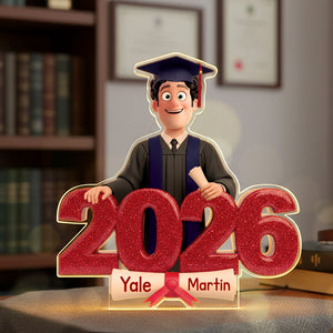 2026 Grad Acrylic Light Box - Personalized Gifts For Graduates 02namg301025 - Light Box - GoDuckee