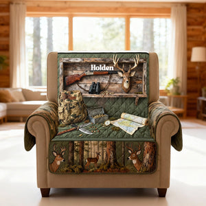Deer Hunting Quilted Sofa Cover - Personalized Gifts For Hunters 01kimg290126 - Sofa Cover - GoDuckee