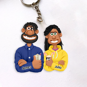 Personalized Gifts For Couple Keychain 061ACPU121124PA - Keychains - GoDuckee