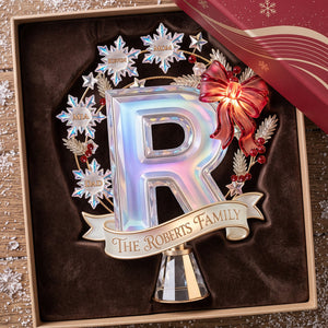 Snowflake Alphabet Tree Topper - Personalized Christmas Gifts For Family 01pata100826 - Ornament - GoDuckee