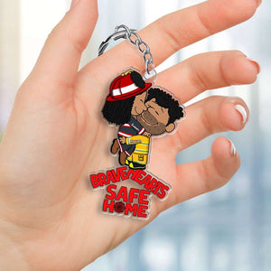 Personalized Gifts For Couple Keychain Firefighter Couple 051OHMH180125HG - Keychains - GoDuckee
