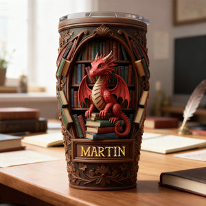 Dragon Tumbler - Personalized Gifts For Book Lovers 02kimg271225 - Tumbler Cup - GoDuckee