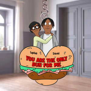 Personalized Gifts For Her, Funny Burger Couple Keychain 02qhtn071224hg - Keychains - GoDuckee