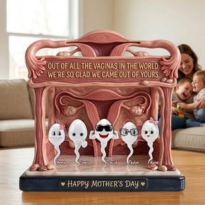 Funny Rude Mom Acrylic Plaque - Personalized Gift For Mom 05OHLU010426 - Shaped Plaques - GoDuckee