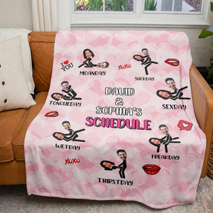 Personalized Custom Photo Gifts For Couple Blanket Naughty Couple 04TOMH181224 - Blanket - GoDuckee