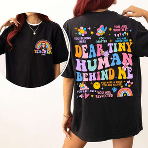 Personalized Gifts For Teacher Shirt 02NADT220624HH Rainbows - Shirts - GoDuckee