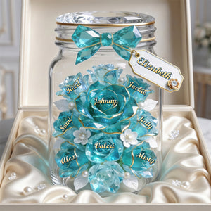Mom Jar Of Flowers Acrylic Plaque - Personalized Gifts For Mother 01pgdh110426 - Shaped Plaques - GoDuckee